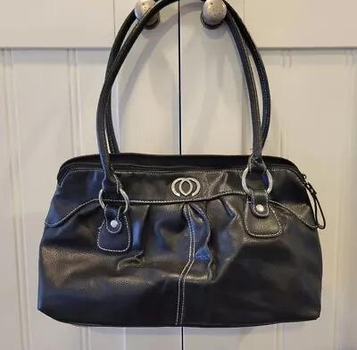 Minicci Black Small/medium Faux Leather Handbag • $9.39