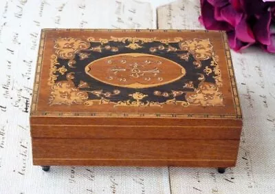 £22 • Buy Jewellery Box Musical Inlaid Wooden Sorrento Italy