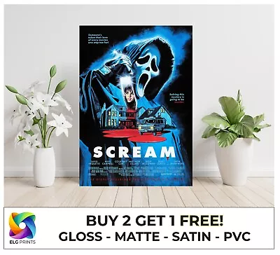 Scream Classic Horror Movie Large Poster Art Print Gift Multiple Sizes • $4.98