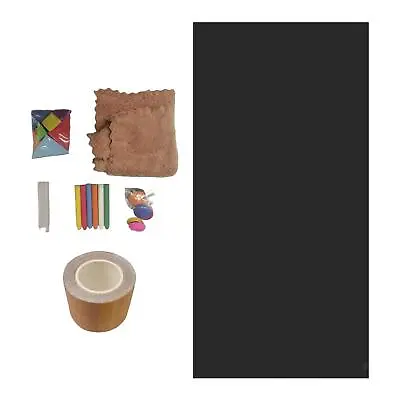 45x100cm Magnetic Chalkboard Contact Paper Kit Self Adhesive For Studio Cafe • £16.84