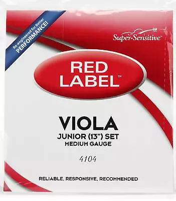 Super-Sensitive 4104 Red Label Viola String Set - 13-inch • $30.99