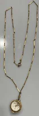 Vintage Bucherer Pendant Watch Necklace 32  Chain • $110