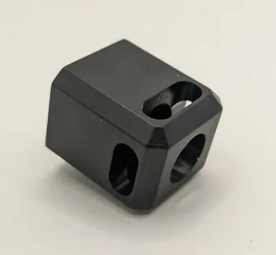 9mm 1/2x28 TPI Muzzle Brake Compensator Ano Black Alum For Springfield Hellcat • $40