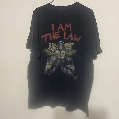 Vintage Jack Of All Trades Judge Dredd I Am The Law TShirt Comic Book Tee Black • $18