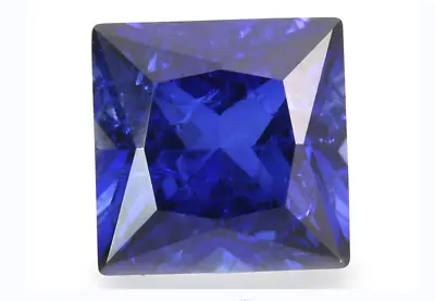 Top Quality Square Cut Royal Blue Sapphire Lab-Created AAAAA+ LOOSE GEMSTONE • $9.99