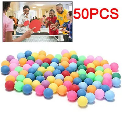 $4.17 • Buy 10/50Pcs/Pack Mix Colored Ping Pong Balls 40mm Entertainment Table Tennis Balls