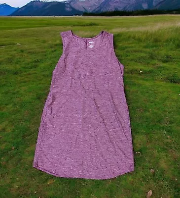 Duluth Trading Co. Tank Dress Womens XL Purple Sleeveless Knee Length Athleisure • $19.99