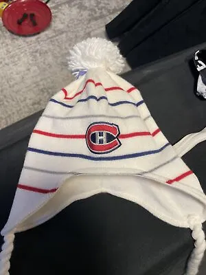 Montreal Canadiens 2017 La Classique Knit Beanie Cap Hat Adidas White NHL NWT • $10.99