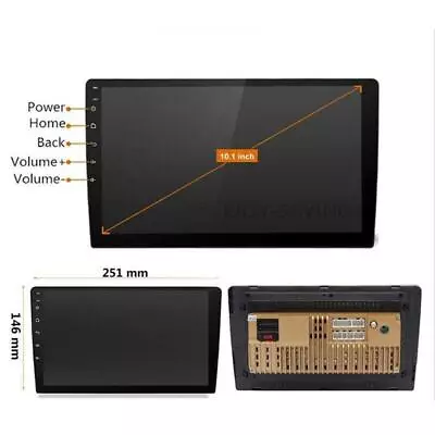 Car Android Touch Multimedia Monitor Video Player 10.1in Radio GPS Navigation • $131.69