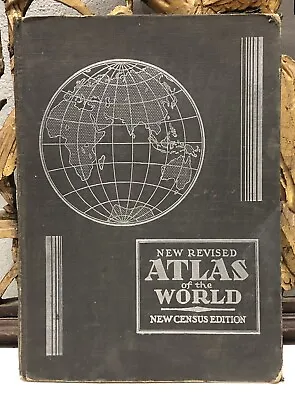 Vintage New Revised Atlas Of The World1934 - New Census Edition • $18.99