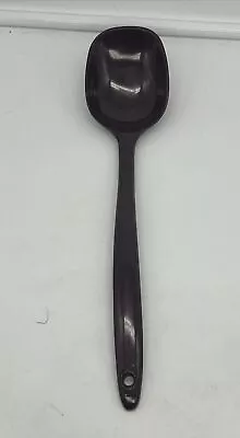 Vintage Kitchen Utensil Melamine Ware Solid Serving Spoon 12” Brown Retro • $9.99