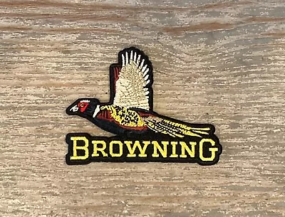 Retro Browning Firearms Flying Pheasant Hunting Patch • $14.95