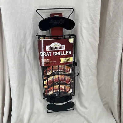 Johnsonville Brat Griller Basket For 5 Sausage Links BBQ Smoker Rack Cooking • $16.32