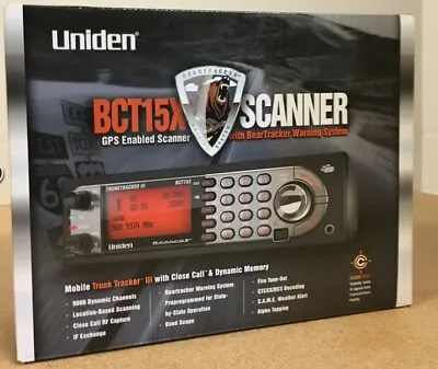 Uniden BCT15X BearTracker Mobile Tracking Scanner Black Color Brand New • $199.99