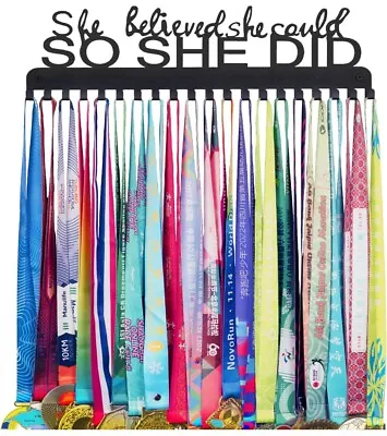 Goutoports Medal Holder Display Hanger - She Believed She Could She Did - Person • $17.99