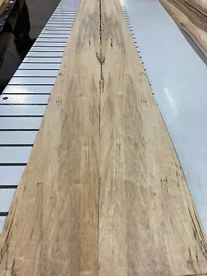 Spalted Maple Wood Veneer 2 Sheets 112'' X 4 1/2'' 518H • $14.99