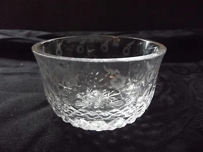 Open Sugar Bowl Flared Rim Condiments Glass Miller Rogaska Lead Crystal GALLIA • $24.95