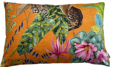 £29.99 • Buy Orang Tonga Giraffe Leopard Animal Cushion Cover Rectangle Pink Greenery Jungle