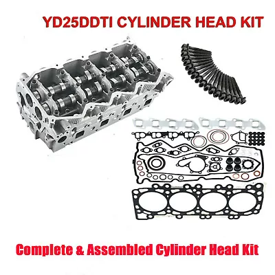 $1049 • Buy COMPLETE Cylinder Head Kit YD25 For Nissan Navara D40 D22 Pathfinder R51 2.5L TD