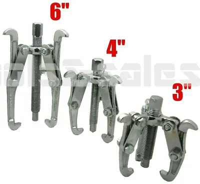 3 Pc Three Jaw Gear Puller Set Bearing Puller Auto Mechanic Gear Pulley 3 4 6  • $22.99