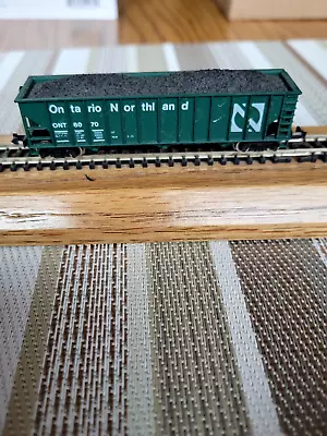 N Scale Ontario Nortland Coal Car W/Load #6070 By Atlas • $6