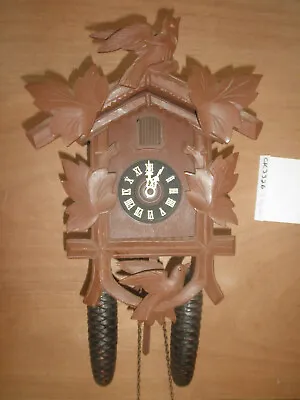 German Black Forest Made Working Herbert Herr 8 Day Cuckoo Clock CK3226 • $189.95