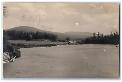1925 View Of Moose River From The Bridge Jackman Maine ME RPPC Photo Postcard • $29.95