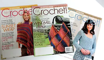 Vintage: 3 Crocheting Magazine Lot: May July And September 2010 Issues • $11.62