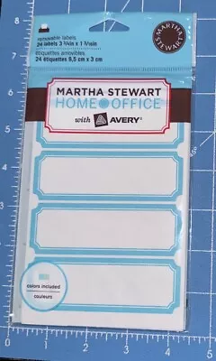 Martha Stewart Home Office Removable Labels  24 Qty #72469 • $6.99