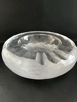 Vintage Vicke Lindstrand For Kosta Boda Heavy Glass Ashtray Limited Edition • $125