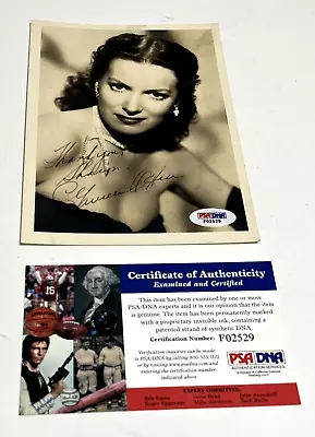 MAUREEN O HARA Hand Signed Autographed 5 X 7 Headshot B&W Photo PSA/DNA • $284.99