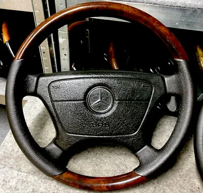 Mercedes-Benz R129 R170 W124 W140 W202 W208 W210 Wood Steering Wheel • $399
