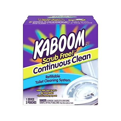 Kaboom Scrub Free! Toilet Bowl Cleaner System With 2 Refills • $21.59