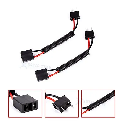 H7 Male To Female Extended Connectors Plug Wire For Headlight DRL Fog Lights Use • $7.96