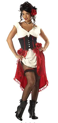 Cantina Gal Bar Maid Saloon Girl Costume M (8-10) California Costume Collect • $48.95