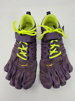 Vibram FiveFingers V-Train Women's Shoes US 7.5-8 Purple & Yellow 17W6606 • $49.49