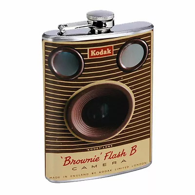 Retro Vintage Camera D16 8oz Hip Flask Stainless Steel Whiskey Classic Image  • $14.95