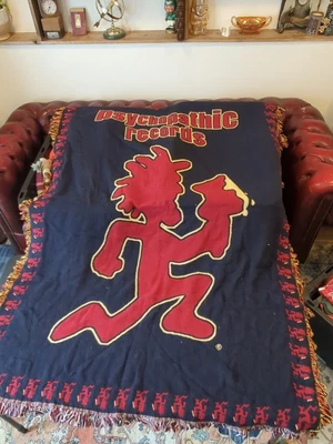 $155 • Buy ICP Insane Clown Posse Woven Hatchetman Throw Blanket Rare Psychopathic Records 