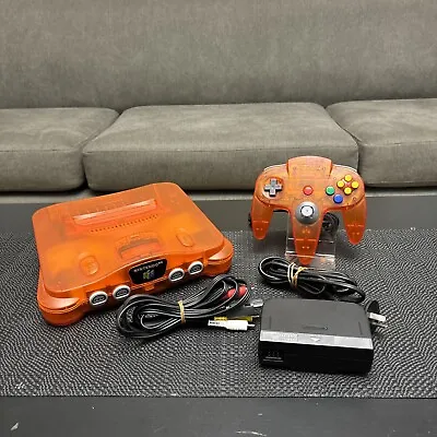 Nintendo 64 Game Console Fire Orange Complete • $499.99