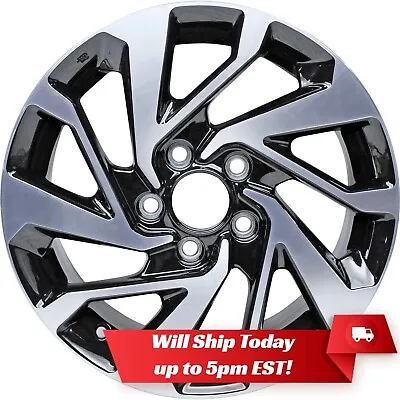 New Set Of 4 16  Machined And Black Alloy Wheels Rims For 2006-2023 Honda Civic • $539