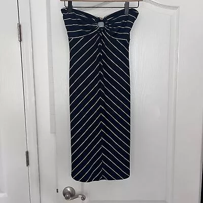 Veronica M Navy Striped Dress SZ XS • $30