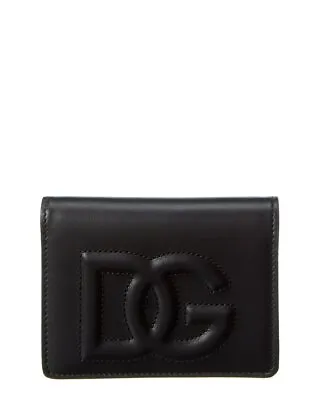 Dolce & Gabbana Dg Logo Leather Card Case Women's Black • $299.99