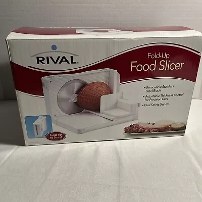 Rival Fold-Up Portable Electric Food Slicer Model 1042 - White • $34.99