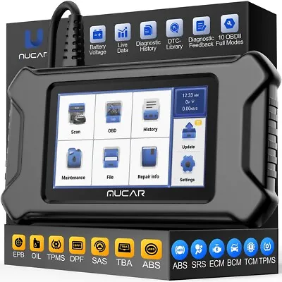 MUCAR CS6 Car Diagnostic Tool OBD2 Scanner ABS SRS TCM TPMS Engine Code Reader • $129.99