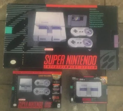 $13999.99 • Buy Super Nintendo – Super Nintendo Classic Edition– Super Nintendo 3Ds Xl Bundle
