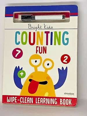 $8 • Buy NEW Children's Board Book: Bright Kids Counting Fun With Dry Erase Pen