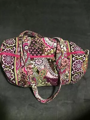 Vera Bradley Small Duffel Bag In Retired Very Berry Paisley Pattern • $40