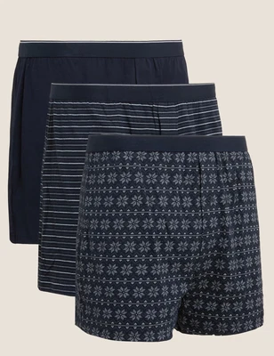£12 • Buy EX M&S 3pk Pure Cotton Cool &Fresh Jersey Boxers Size XL
