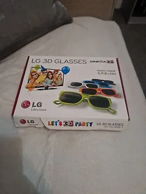 LG Cinema 3D Glasses Party Pack For LG Cinema TV 3D AG-F315 • £10