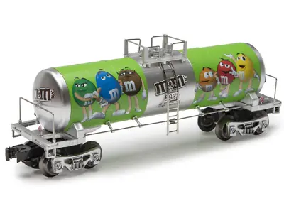 O Gauge Modern M&Ms Theme Tank Car With Metal Safety Rails Realistic Train Car • $59.97